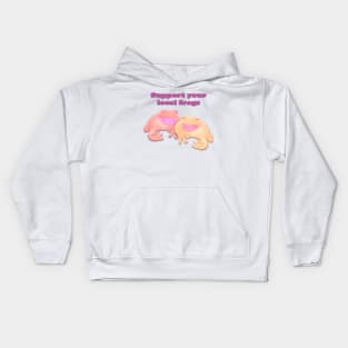 suppport your local frogs Kids Hoodie